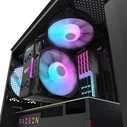 Darkflash DK352 Plus Gaming Midi Tower Κουτί Υπολογιστή με Πλαϊνό Παράθυρο και RGB Φωτισμό Μαύρο