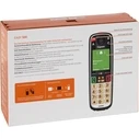 Gigaset Easy 500 Μαύρο Ασύρματο Τηλέφωνο DECT για Ηλικιωμένους 5.8 cm / 2.2" Έγχρωμη Οθόνη, Κουμπί SOS, Οπτική Σήμανση Κλήσης, Βιβλίο Επαφών