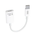 Αντάπτορας USB XO High-Speed Type-C αρσ. - Lightning θηλ., 0.12m Λευκό