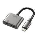 Αντάπτορας Lightning XO σε Lightning θηλ. / 3.5mm θηλ., 0.12m, Γκρι