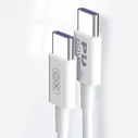 Καλώδιο USB XO High-Speed Τype-C αρσ. - Type-C αρσ. 60W, 2.00m Λευκό