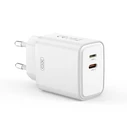 XO Wall Charger 1x USB-A & 1x Lightning 20W White (L145)