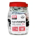 30x USB-A to USB-C Charging Cables 1m (container)