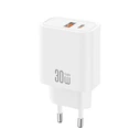 XO CE42 GaN Charger 30W (1x USB-C + 1x USB-A) White