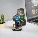 XO F69 Phone holder with induction speaker, Bluetooth and 15W wireless charging