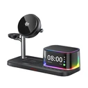 XO CX045 Charging Station for phone, smartwatch and earbuds with speaker and clock - 25W