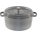 Staub La Cocotte Round Cast Iron Dutch Oven 28 cm – 6.7 L, Graphite Grey