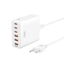 Φορτιστής Πρίζας Xo L133 Desktop 75w Gan 3 Θύρες USB + 3θυρες Type-C, 1. 5m
