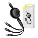 Καλώδιο USB Baseus Bright Mirror 4 USB-C 3-in-1 for micro USB/USB-C/Lightning 100W/3.5A 1.1m (Black)