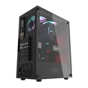 Darkflash DK100 Gaming Midi Tower Κουτί Υπολογιστή με Πλαϊνό Παράθυρο Μαύρο