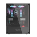 Darkflash DK100 Gaming Midi Tower Κουτί Υπολογιστή με Πλαϊνό Παράθυρο Μαύρο