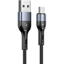 USAMS Nylon Cable U55 2A microUSB U55 black 1m SJ450ZJ01 (US-SJ450) SJ450USBSG01
