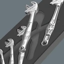 Wera Adjustable Wrench Set 5 pcs (Jaw opening up to 24 mm) - 05150122001