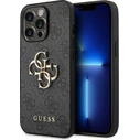 Guess GUHCP14L4GMGGR Apple iPhone 14 Pro grey hardcase 4G Big Metal Logo