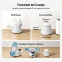 Belkin UltraCharge Modular Charging Dock με Qi2 25W, Λευκό (WIZ052KQWH, EAN 0745883944002)