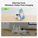 Belkin UltraCharge Modular Charging Dock με Qi2 25W, Λευκό (WIZ052KQWH, EAN 0745883944002)