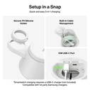 Belkin UltraCharge Modular Charging Dock με Qi2 25W, Λευκό (WIZ052KQWH, EAN 0745883944002)