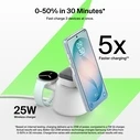 Belkin UltraCharge Modular Charging Dock με Qi2 25W, Λευκό (WIZ052KQWH, EAN 0745883944002)
