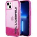 Karl Lagerfeld KLHCP14MLCKVF Apple iPhone 14 Plus / 15 Plus pink hardcase Liquid Glitter Elong