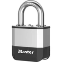 Master Lock Elite 52mm padlock, 25mm shackle, 5-pin cylinder (SKU 258955, MPN PK5EURD)