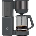 Grundig KM 7340 Filter Coffee Machine (GMS9081) - 10 cups, 1.25 L, Glass Jug, Dark Inox