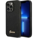 Guess GUHCP14LHGGSHK Apple iPhone 14 Pro black hard case Glitter Script