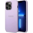 Guess GUHCP14LPSASBPU Apple iPhone 14 Pro purple Saffiano Strap