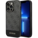 Guess GUHCP14XG4GLGR Apple iPhone 14 Pro Max grey hard case 4G Stripe Collection