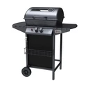 Campfire Gas Grill with 2 Burners, 49x37 cm, 5.5 kW