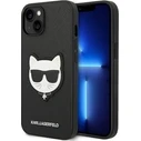Karl Lagerfeld KLHCP14MSAPCHK Apple iPhone 14 Plus / 15 Plus hardcase black Saffiano Choupette Head Patch