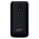 Κινητό Τηλέφωνο Flip 2g Με Πλήκτρα NSP 2600DS (8340444) Μαύρο