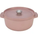 KitchenAid Cast Iron Braiser / Dutch Oven with Lid 26 cm / 5.2 L - Pink