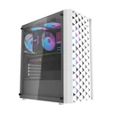 Darkflash DK351 Gaming Midi Tower Κουτί Υπολογιστή με Πλαϊνό Παράθυρο - Λευκό
