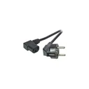 EFB καλώδιο τροφοδοσίας Schutzkontakt 90° - IEC C13 90°, μαύρο, 5,0 m, 3x1,0 mm² (EK535.5)