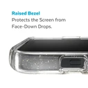 Speck Presidio Perfect-Clear Glitter MagSafe MICROBAN Apple iPhone 14 Plus / 15 Plus (Clear / Gold Glitter)