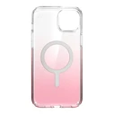 Speck Presidio Perfect-Clear Ombre MagSafe MICROBAN Apple iPhone 14 Plus / 15 Plus (Clear / Vintage Rose Fade)