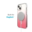 Speck Presidio Perfect-Clear Ombre MagSafe MICROBAN Apple iPhone 14 Plus / 15 Plus (Clear / Vintage Rose Fade)