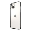 Speck Presidio Perfect-Clear Impact Geometry MICROBAN Apple iPhone 14 Plus / 15 Plus (Clear / Black)