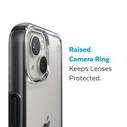 Speck Presidio Perfect-Clear Impact Geometry MICROBAN Apple iPhone 14 Plus / 15 Plus (Clear / Black)