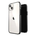 Speck Presidio Perfect-Clear Impact Geometry MICROBAN Apple iPhone 14 Plus / 15 Plus (Clear / Black)