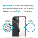 Speck Presidio Perfect-Clear Impact Geometry MICROBAN Apple iPhone 14 Plus / 15 Plus (Clear / Black)