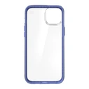 Speck Presidio Perfect-Clear Impact Geometry MICROBAN Apple iPhone 14 Plus / 15 Plus (Clear / Grounded Purple)