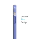 Speck Presidio Perfect-Clear Impact Geometry MICROBAN Apple iPhone 14 Plus / 15 Plus (Clear / Grounded Purple)