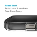 Speck Presidio Perfect-Clear Impact Geometry MagSafe MICROBAN Apple iPhone 14 Plus / 15 Plus (Clear / Black)