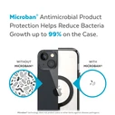 Speck Presidio Perfect-Clear Impact Geometry MagSafe MICROBAN Apple iPhone 14 Plus / 15 Plus (Clear / Black)