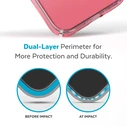 Speck Presidio Perfect-Clear Ombre MICROBAN Apple iPhone 14 Pro (Clear / Vintage Rose Fade)