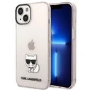Karl Lagerfeld KLHCP14MCTTRI Apple iPhone 14 Plus / 15 Plus hardcase pink Transparent Choupette Body