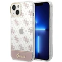 Guess GUHCP14MHG4MHP Apple iPhone 14 Plus / 15 Plus pink hardcase 4G Pattern Script