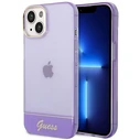 Guess GUHCP14MHGCOU Apple iPhone 14 Plus / 15 Plus purple hardcase Translucent