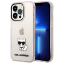 Karl Lagerfeld KLHCP14XCTTRI Apple iPhone 14 Pro Max hardcase pink Transparent Choupette Body